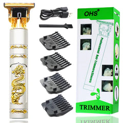 T9 USB Electric Hair Clipper: Rechargeable Trimmer for Men