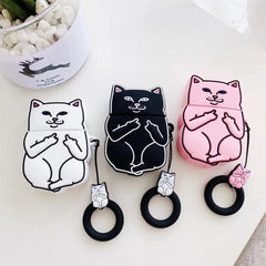 Cartoon Cat Earpods Case