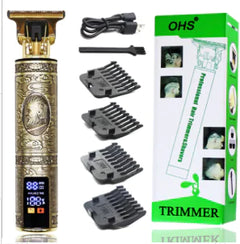 T9 USB Electric Hair Clipper: Rechargeable Trimmer for Men