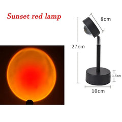 Red Sunset Projector Lamp