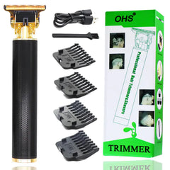 T9 USB Electric Hair Clipper: Rechargeable Trimmer for Men